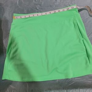 PGA tour airflux 15" skort, lime green, medium